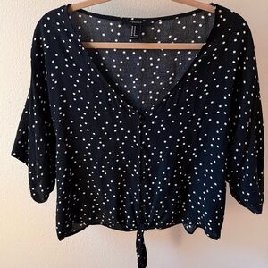 Forever 21 Polka Dot Blouse - M